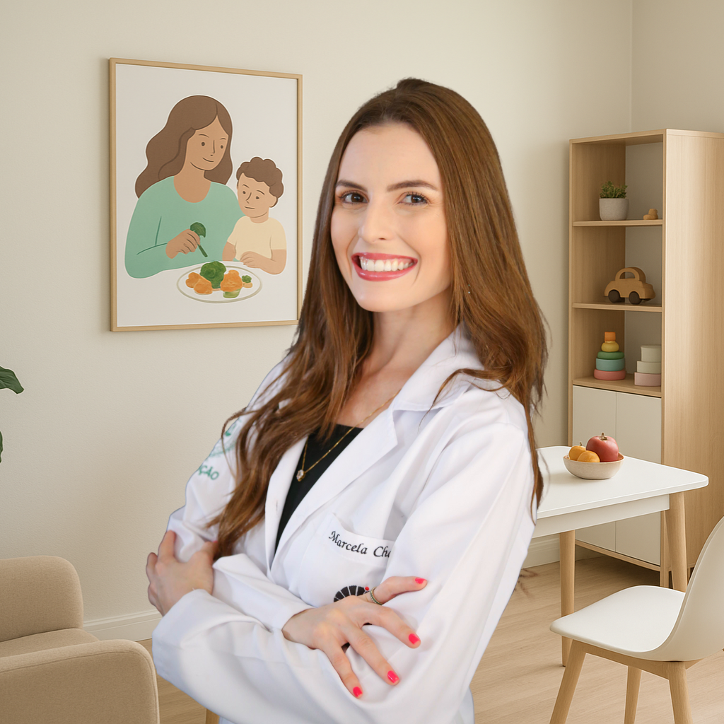 Marcela Chagas - Nutricionista Materno-Infantil em Limeira/SP especializada em seletividade alimentar, autismo e TDAH